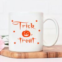 Cute Halloween Childrens Candy Coffee Cup Trick or Treat Gift Water Cup Pumpkin Ghost Unique Design Printed Ceramic Cup