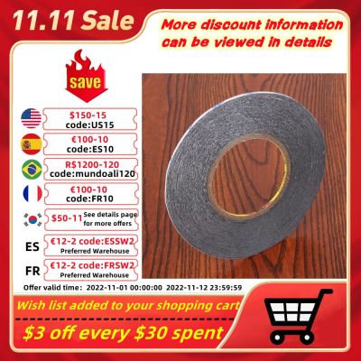 2mm 3mm 5mm Scotch 3M Double Sided Tape Sticky black for Mobile Phone LCD Pannel Display Screen Repair Housing Adhesive Tape Adhesives  Tape