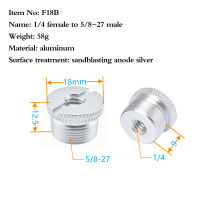 Shangtanpu อุปกรณ์เสริมสกรูแปลงสำหรับขาตั้งกล้อง,1 4 3 8นิ้วเป็น5 8ขาตั้งไมโครโฟนขาตั้งไมโครโฟนอะแดปเตอร์เกลียวไมค์ตัวแปลงขา