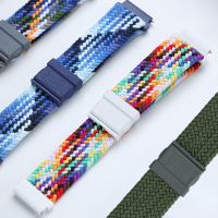 ▥☬ Nylonowy inteligentny pasek do zegarka Huawei/Samsung Galaxy/Amazfit/etc regulowany pasek 20mm części zamienne zegarek sportowy pasek na rękę