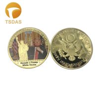 【support】 Hello Seoul ของขวัญตกแต่งประธานาธิบดี40*3 Mm 24KDonald Trump และ Ivanka