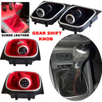 ความเร็วเกียร์เปลี่ยนลูกบิดสำหรับโฟล์คสวาเกน VW G Olf 5 6 MK5 MK6 R32 GTI รถหนังบูตเกียร์เปลี่ยนลูกบิดหัวหน้าก้านอุปกรณ์เสริมฝาครอบ