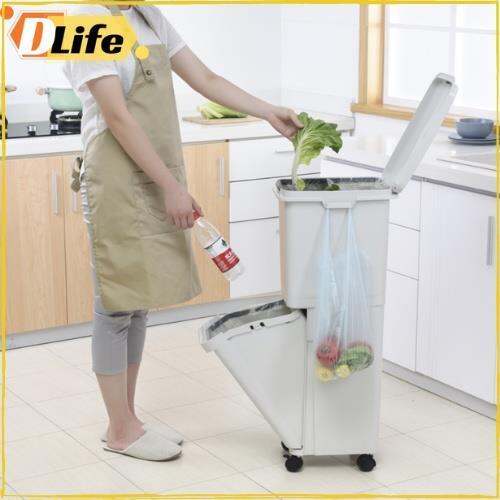 Dustbin 【KL🔥Ready Stock】Household Sorting Trash Can Large Kitchen