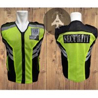 CODHaley Childe HITAM Black Trim Security Guard Net Vest Rompi Jaring Security Satpam Lis Hitam