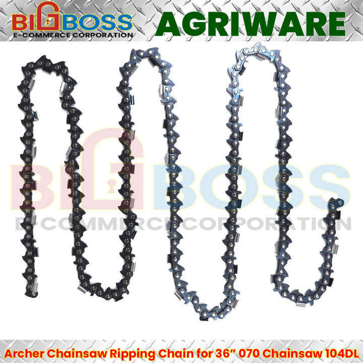 Archer Chainsaw Ripping Chain for 36" 070 Chainsaw 52 Cutters / 104