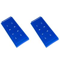 2X Rectangle Type Slide Drain Rack Electrophoresis Gel Glass Plate Drying Holder School Education Laboratory Equipment