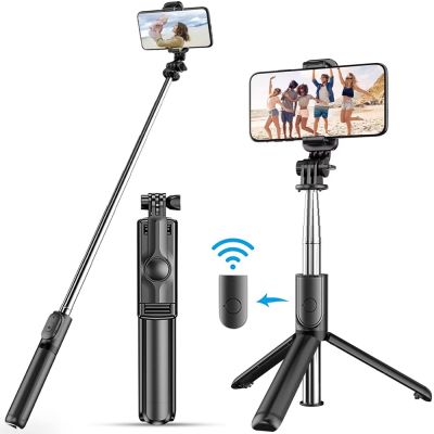 New Wireless Bluetooth Selfie Stick Mobile Phone Holder Retractable Portable Multifunctional Tripod With Wireless Remote Shutter