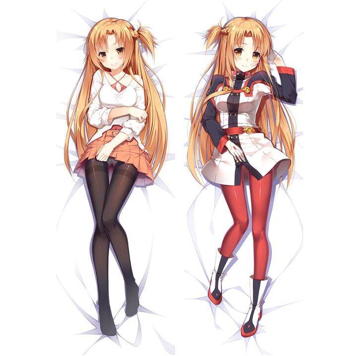 ปลอกหมอนอิง-พิมพ์ลายอนิเมะ-sword-art-online-yuuki-asuna-dakimakura-ขนาด-60x180-ซม