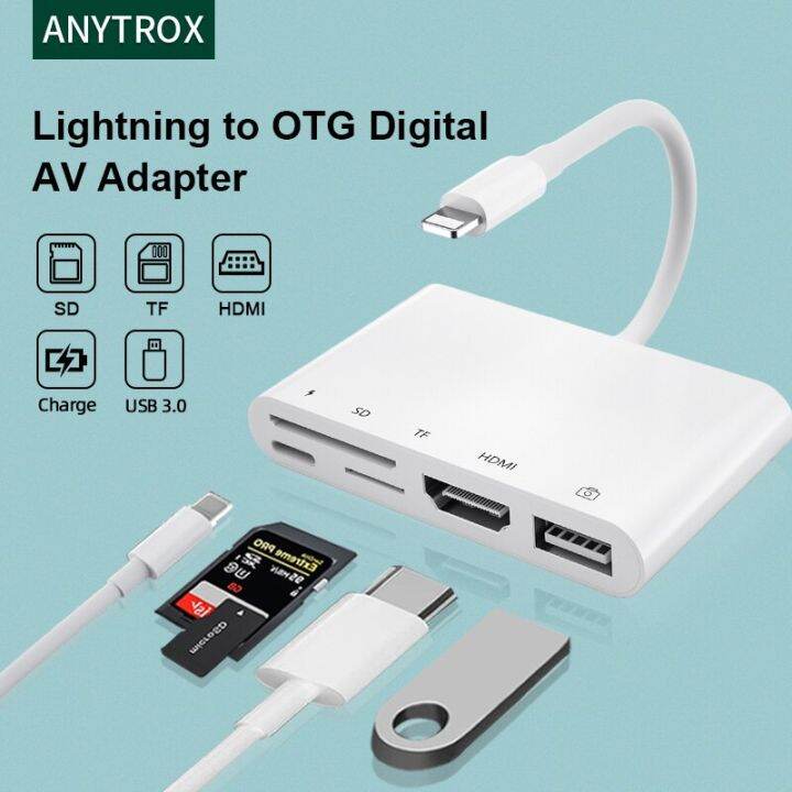 Lightning iPhone to HDMI USB3 OTG Digital AV Adapter/Cable iPhone to