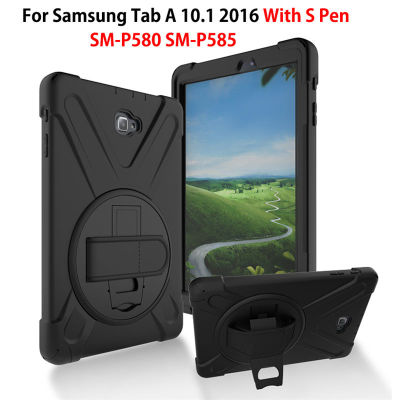 สำหรับ Samsung Galaxy Tab A A6 10.1 2016กับ S ปากกา SM-P585Y SM-P585 P580ฝาครอบเด็กปลอดภัยกันกระเทือนทนทานซิลิโคนมือ