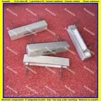 ❄ 10Pcs 25W2R2J 25W2.2ΩJ Horizontal cement resistor 25W 2.2 ohm Ceramic Resistance precision 5 Power resistance Insert foot pin