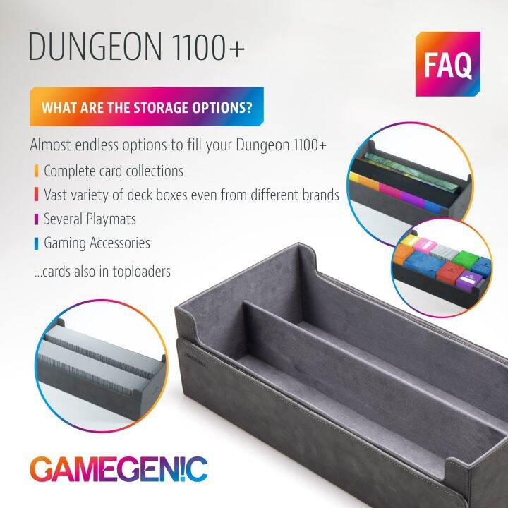 gamegenic-dungeon-1100-convertible-กล่องขนาดใหญ่-ใส่การ์ด-เด็ค-และเพย์แมทได้