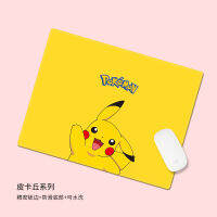 Pikachu แผ่นเมาส์ขนาดเล็กสี่เหลี่ยมสำหรับเด็กผู้ชายสำนักงานพกพาคอมพิวเตอร์ข้อมือน่ารักสำหรับผู้หญิงแผ่นรองเมาส์เกมวิดีโอ