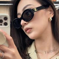 【hot sale】✹ D03 2023 luxury brand fashion classic las small frame sunglasses Italian designer las oval sunglasses retro street shooting driving unisex sunglasses UV400