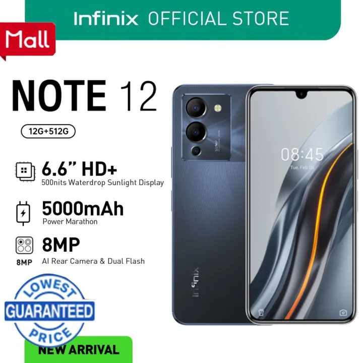 Infinix Note 12 Wlan Cellphone Big Sale Original 2023 Android Phone 