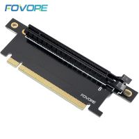 PCIe การ์ดอะแดปเตอร์ Riser 16X PCI Express การ์ดพวงมาลัย90องศามุมขวา PCI-E อะแดปเตอร์ Riser สำหรับ1U 2U อะแดปเตอร์ FJK3825กว้าง4ซม.