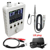 อัพเดต2.4 "ชุดออสซิลโลสโคปแบบดิจิตอล TFT แบนด์วิดท์0-200KHz และ Oscilloscope 1เมตรพร้อมแหล่งจ่ายไฟและหัววัดสาย BNC-คลิป