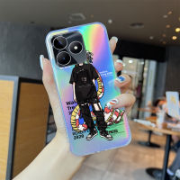 Volans For Realme C11 C30 C53 C33,C55 Realme Narzo N53 Anime บน Piec เคสลายการ์ตูน เคสโทรศัพท์สลายเลเซอร์สีรุ้งใสขอบบางเฉียบ TPU นุ่มเป็นพิเศษเคสกันกระแทก