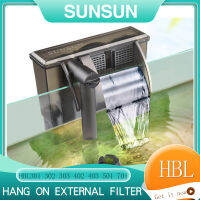 Sunsun พิพิธภัณฑ์สัตว์น้ำภายนอกกรองแขวนบน HBL ปลาอุปกรณ์เสริมน้ำ Fishbowl Filtro น้ำตกฟองน้ำถ่านอุปกรณ์