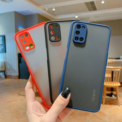 เคสขอบสีหลังด้าน OPPO A95 A76 A94 A16K A54 A55 A16 A74 A15 A15s A92 Reno7 Reno7Z Reno7PRO Reno6 Reno6Z Reno5 เคสกันกระแทก ส่งจากไทย