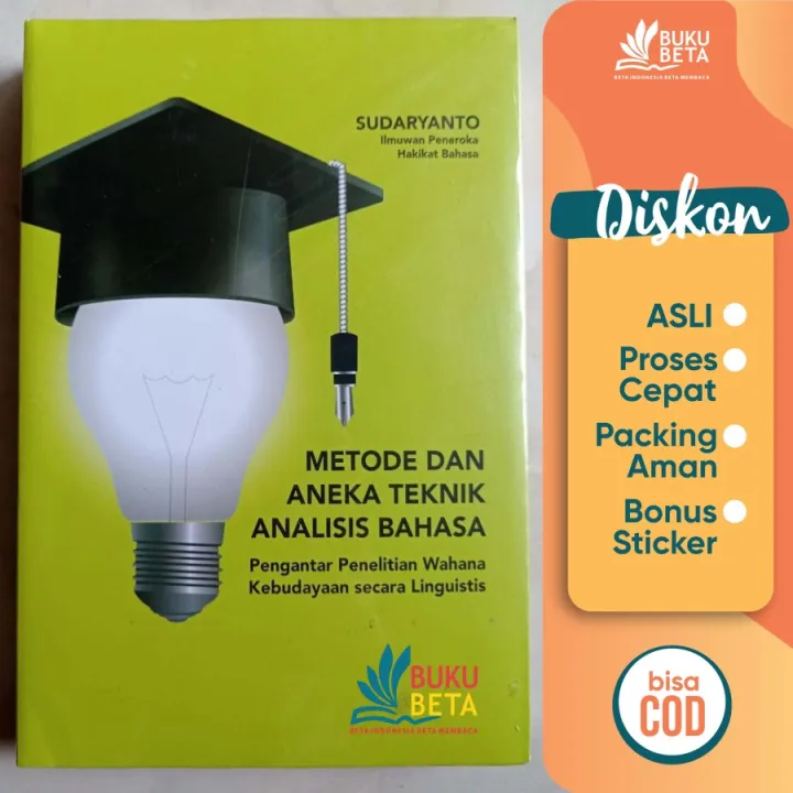 Buku Beta - Metode Dan Aneka Teknik Analisis Bahasa - Sudaryanto | Lazada Indonesia