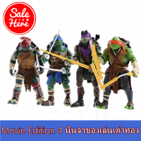 4 นินจาของเล่นเต่าทอง TMNT ที่สามารถเคลื่อนย้ายตุ๊กตารุ่นมือ 2014 Movie Edition 4 Teenage Mutant Ninja Turtles Toys Ladybug TMNT Movable Dolls Hand Model