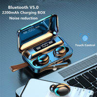 F9-V5.0 TWS Bluetooth 5.0 Earphones Fingerprint Touch Wireless Headphone 9D Stereo Sports Waterproof Earbuds Headsets With Mic