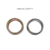 ลูกปัดวงกลม Circle frame beads 12mm