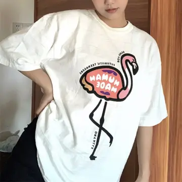 Pink HUMAN MADE Duck T-shirt Men Women 1:1 High Quality HUMAN MADE