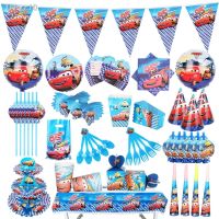 ✎✖❁ Disney McQueen Cars Birthday Decoration Boys Plates Cups Tablecloth Disposable Tableware Baby Shower Supplies Kids Like