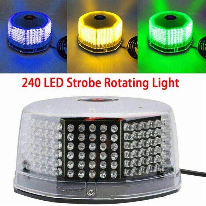 240 LED Bulbs Emergency Light with Car Strobe Warning Light Roof