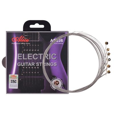 Alice Electric Guitar Strings Hexagonal Core Iron Alloy Winding String Set for 22-24 Frets Electric Guitars