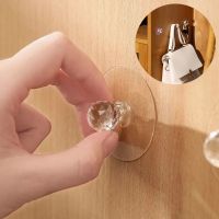 4pcs Transparent Self-adhesive Kitchen Cupboard Wardrobe Drawer Handle Pull Diamond Shape Furniture Handles Hardware Toilet Lid Lifter