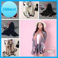 C169CKNRL Cashmere Silk Cape Flower Printed Neckerchief Lady Shawl Knitted Wrap Women Scarves