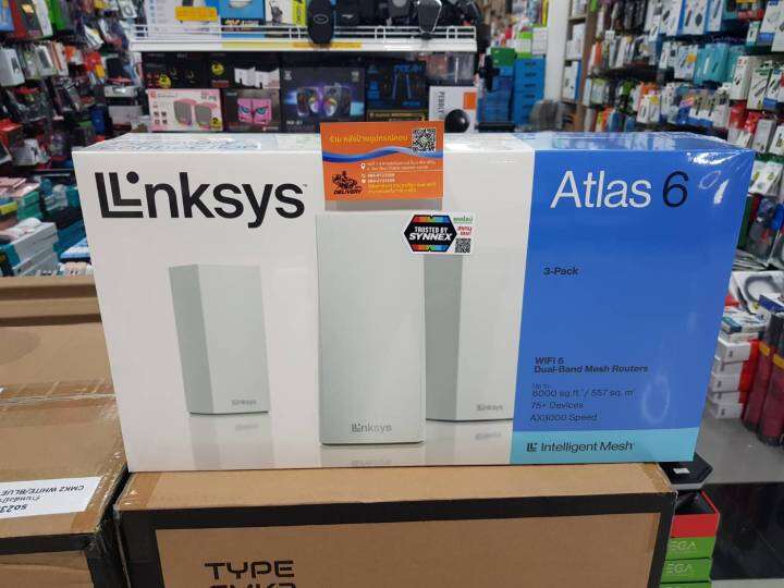 linksys-เราเตอร์-mesh-wifi6-รุ่น-atlas-6-mx2003-แบบ-2-คลื่นความถี่-ความเร็วไร้สายรวม-3-gbps-mx2003-ah