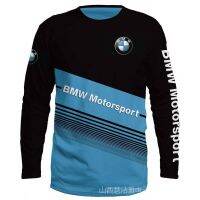 เสื้อยืดแขนยาว bmw sport พิมพ์ลาย 3 มิติตั้งแต่ s ถึง 3xl