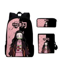 【CW】 3pc/set Demon Slayer Shoulder Kids Boys Cartoon Anime Kimetsu No Yaiba Tomioka Giyuu Schoolbag