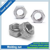 2/20pcs M3 M4 M5 M6 M8 M10 M12 M14 M16 304 Stainless Or Carbon Steel Hexagon Hex Stud Spot Weld Nut No Solder Point Welding Nut