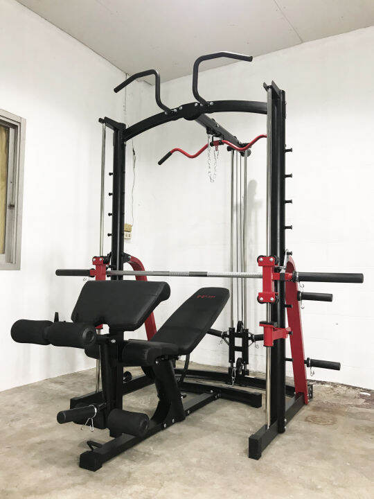 smith-machine-me1999-bench-ชุดสมิทแมชชีน-เครื่องเดียวจบ-เล่นได้ทุกส่วน