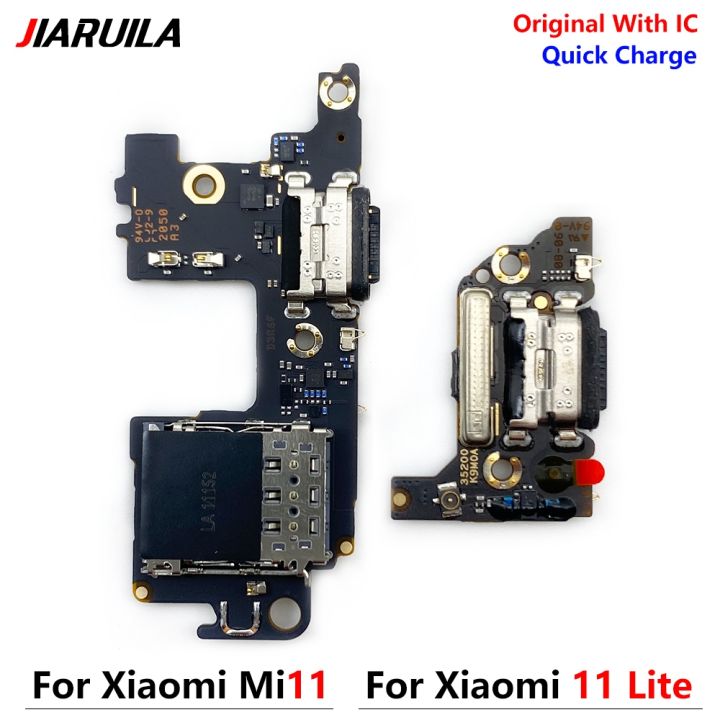 vfbgdhngh-original-usb-charge-board-port-connector-mic-dock-charging-flex-cable-for-xiaomi-mi-11-lite-with-microphone-repair-parts