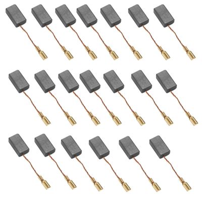 Motor Brushes Carbon Brushes Set Spare Parts Power Tool Spare parts Tool 15x8x5mm 20PCS For Motor Angle Grinder Rotary Tool Parts Accessories