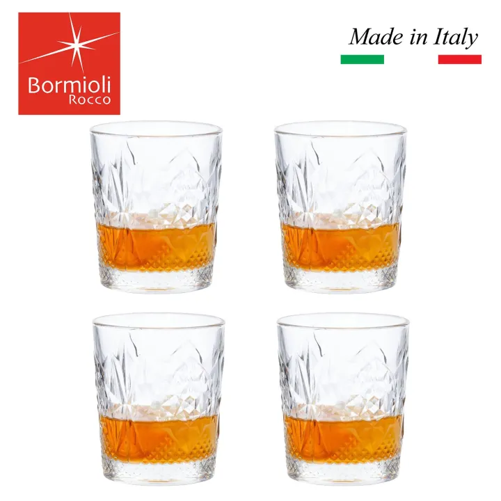 Bormioli Rocco Este – Set Da 6 Bicchieri In Vetro Intagliato Da 39 Cl – Design Geometrico Italiano Per Ogni Tavola - 5