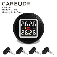 CAREUD D580C-NF + รถไร้สาย TPMS จอแสดงผล LCD ระบบตรวจสอบความดันลมยางในรถยนต์แบบเรียลไทม์