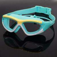 Professional Swimming Goggles with Earplugs Safe Wide-angle Mirror Design Glasses for Kids Goggles