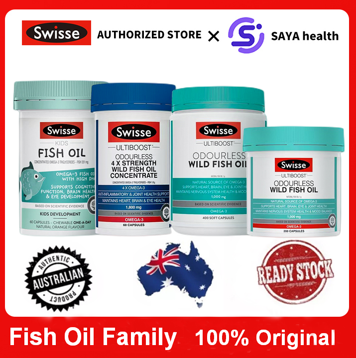 Swisse Ultiboost Odourless High Strength Wild Fish Oil 1500mg/1000mg
