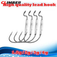 CLIMBER 【จัดส่งที่รวดเร็ว】10ชิ้นเหล็กกล้าคาร์บอนสูงล่อข้อเหวี่ยงรั่วตะขอ1.8G 2G 3G 6G ความแข็งแรงสูงเบ็ดตกปลาทะเล Diy ช่วยอุปกรณ์ตกปลา