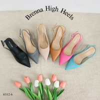 Mgaccess Brenna High Heels Shoes 8312-6 รองเท้าคัทชูรัดส้น