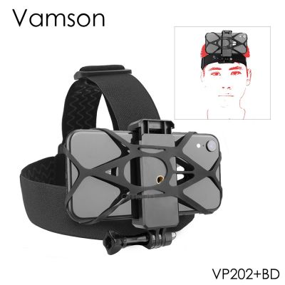 Head Strap Adjustable Universal Mobile Phone Clip Fix Mount for Gopro Hero 10 9 8 7 6 5 for iPhone Xiaomi Samsung Huawei