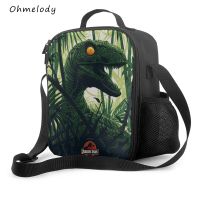 【YOYO Household Products】 Jurassic Park ไดโนเสาร์ชายถุงอาหารกลางวันการ์ตูน Crossbody กระเป๋า Insualted Cooler กล่องอาหารกลางวันสำหรับชาย Back To School กล่องอาหารกลางวัน