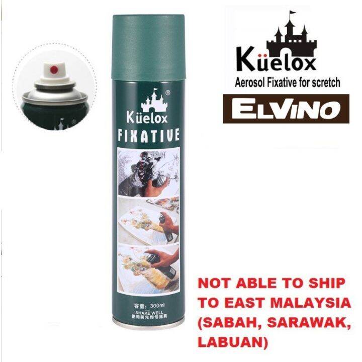 KUELOX FIXATIVE SPRAY 180ML / 300ML Lazada